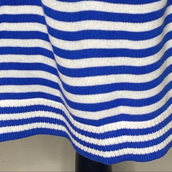 Cj Banks Womens Blue White Sleeveless Knit Tank Top Embroidered Butterfly 14W - Picture 7 of 7